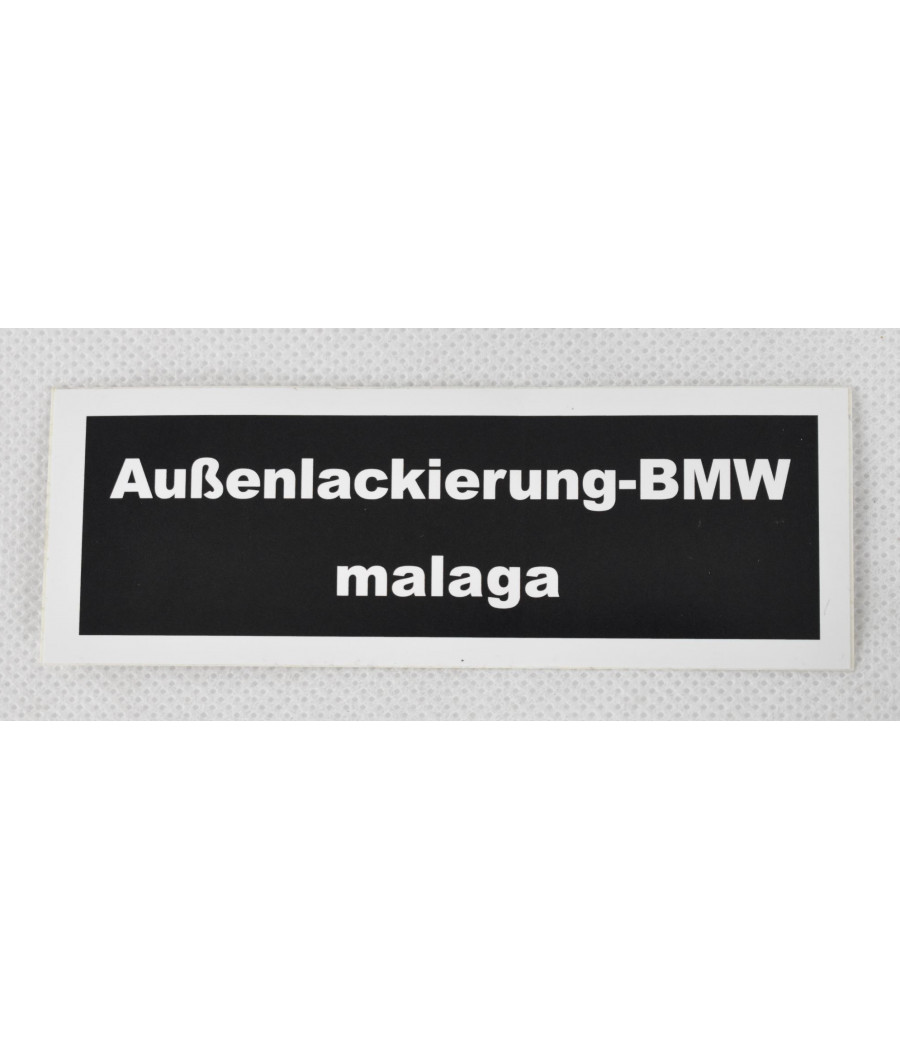 Sticker exterior paint malaga color code 021 BMW E12 518 - M535i CS-06E12