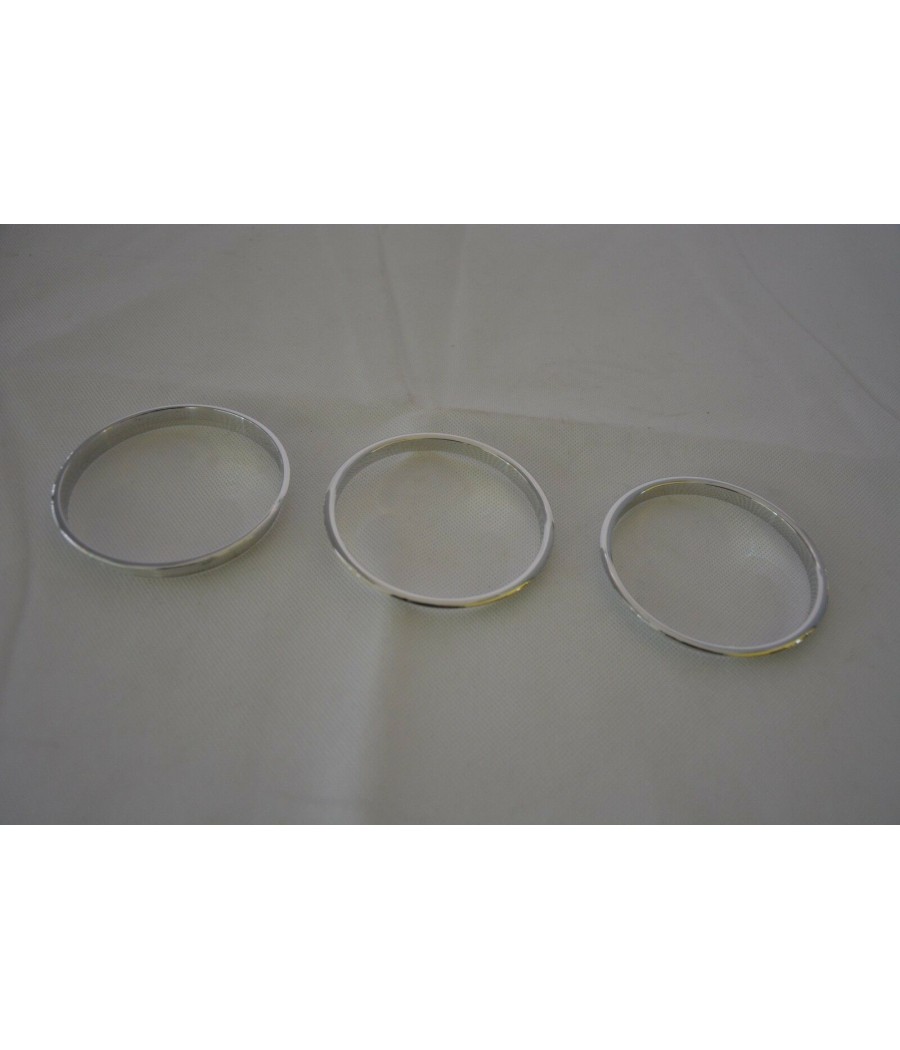 Speedometer rings matt chrome BMW E10 / E6 1502 - 2002 tii year of construction 1967 - 1973 CS-007