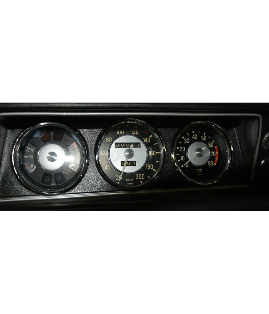 Speedometer rings matt chrome BMW E10 / E6 1502 - 2002 tii year of construction 1967 - 1973 CS-007