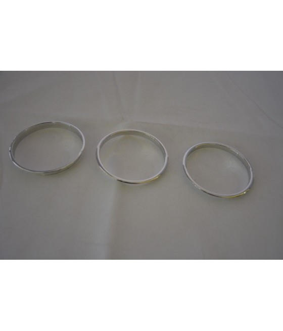 Speedometer rings matt chrome BMW E10 / E6 1502 - 2002 tii year of construction 1967 - 1973 CS-007
