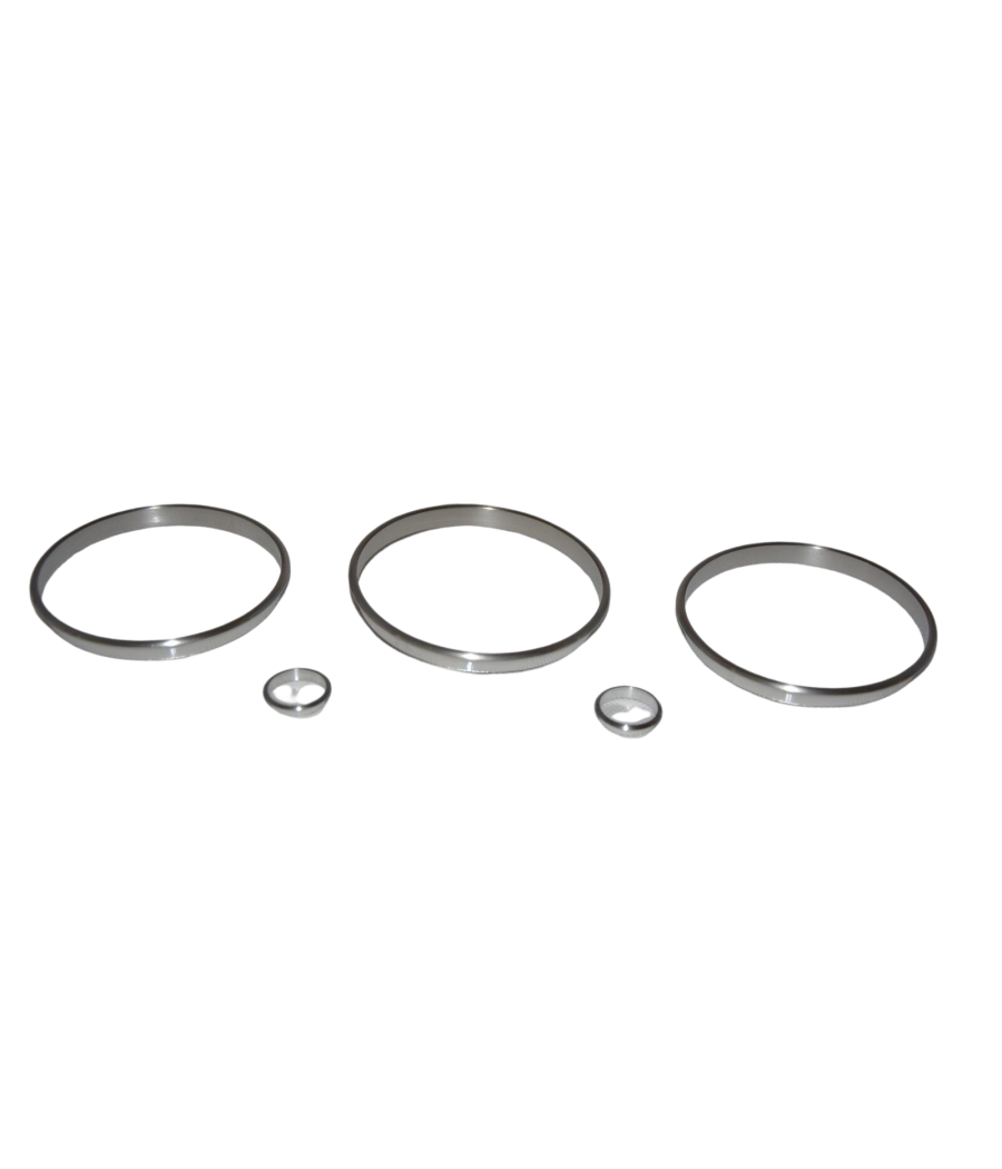 Tachoringe chrom matt BMW E10 / E6 1502 - 2002 turbo ab Baujahr 1974 CS-005