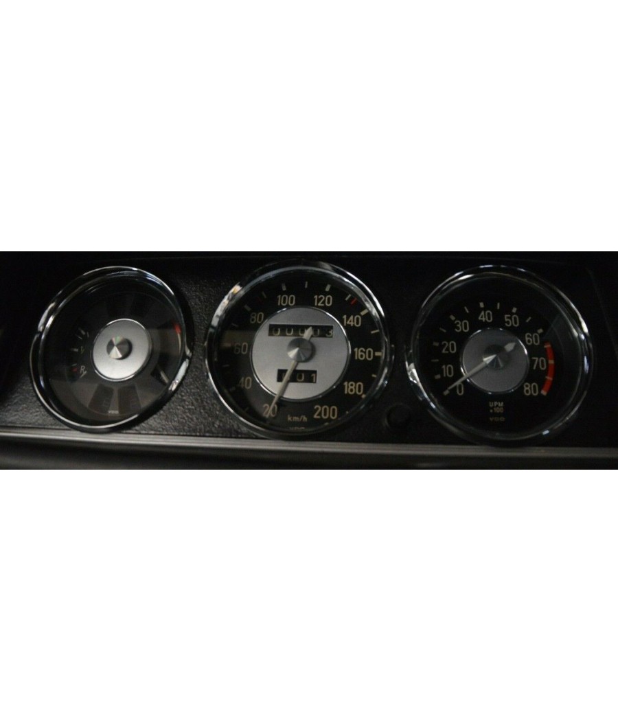 Speedometer rings shiny chrome BMW E10 / E6 1502 - 2002 tii until year 1973 CS-006