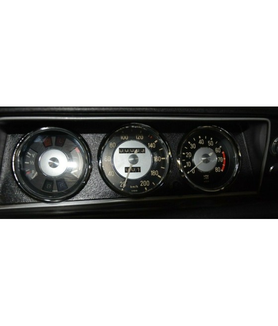 Speedometer rings shiny chrome BMW E10 / E6 1502 - 2002 tii until year 1973 CS-006