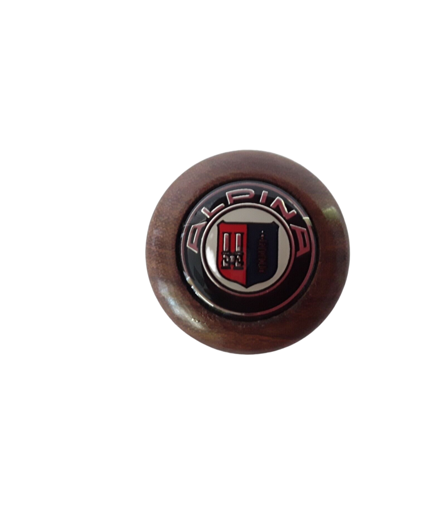 Gear knob wood screwed with Alpina emblem BMW E10 / E6 1502 - 2002 turbo CS-232902AE10