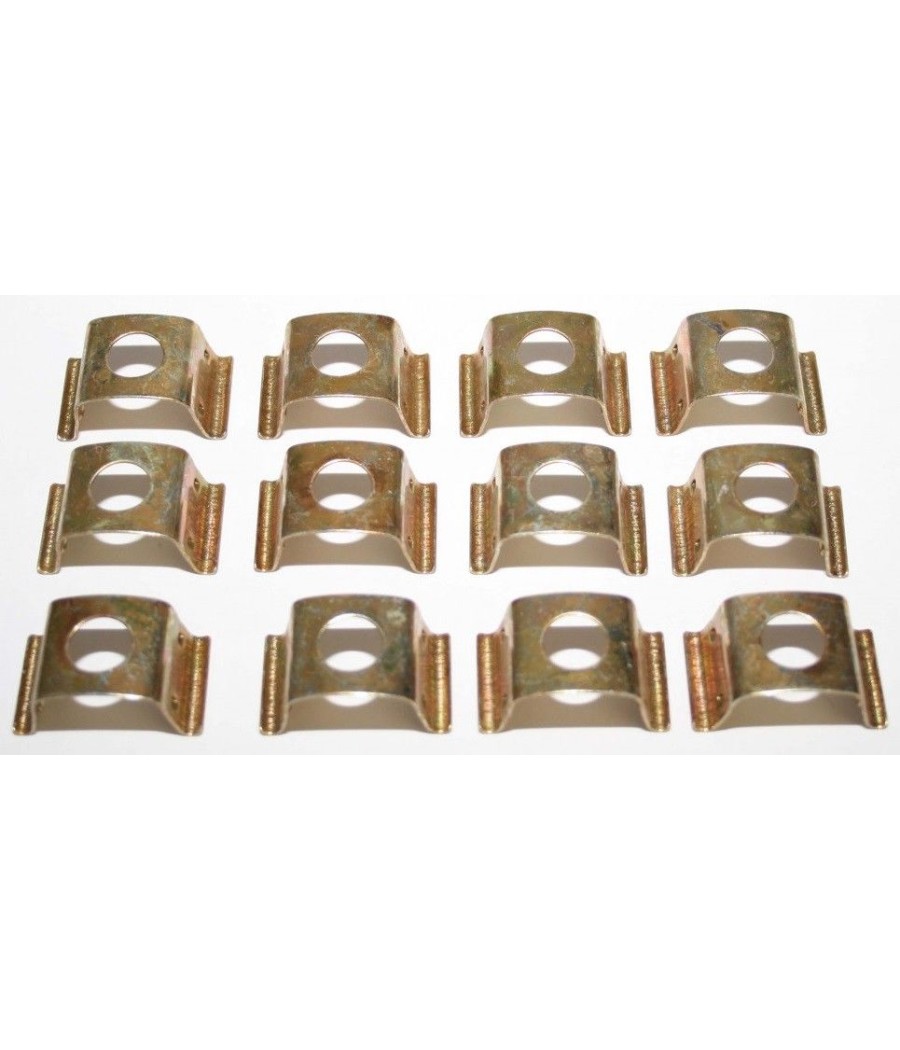 Set of clips (12 pieces) yellow chromated BMW 2000 C, CA, CS CS-163600NKC