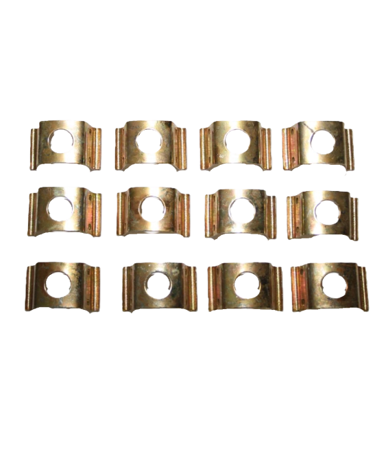Set of clips (12 pieces) yellow chromated BMW 2000 C, CA, CS CS-163600NKC