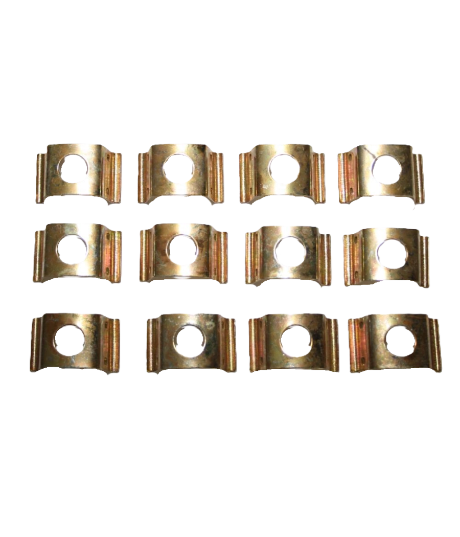 Set of clips (12 pieces) yellow chromated BMW 2000 C, CA, CS CS-163600NKC